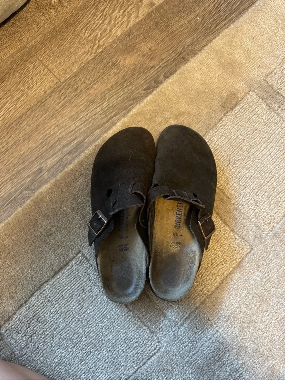 Birkenstock Boston Suede Clogs in Brown - 9.5 - Picture 3 of 6